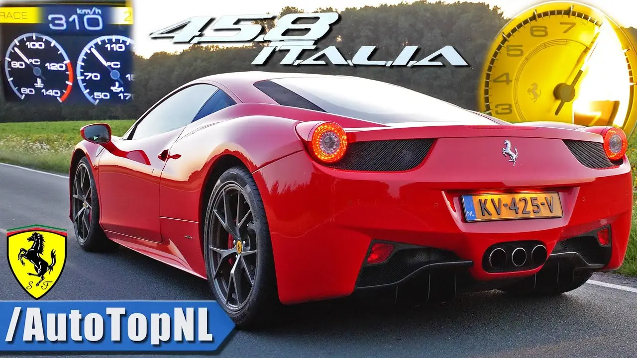 ferrari 458 top speed - A qué velocidad puede ir un Ferrari 458
