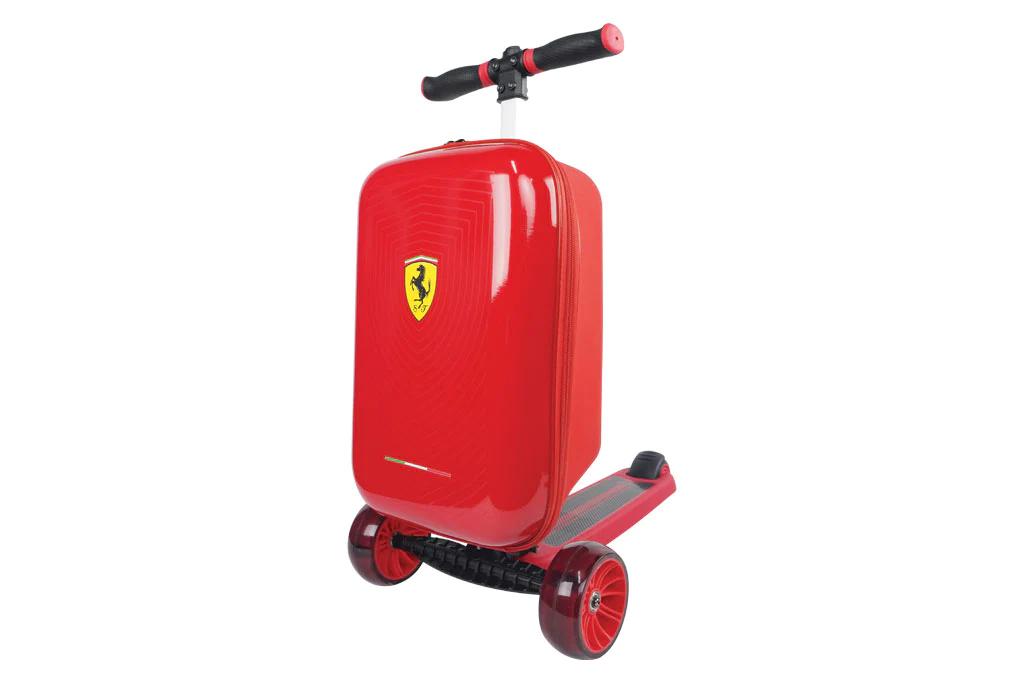 ferrari scooter luggage - Can you put a suitcase on a scooter