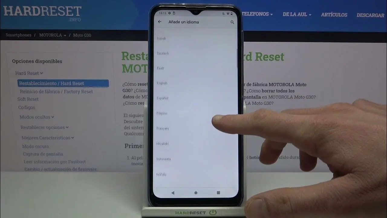 como cambiar el idioma en un motorola ferrari - Cómo hago para poner mi teléfono en español