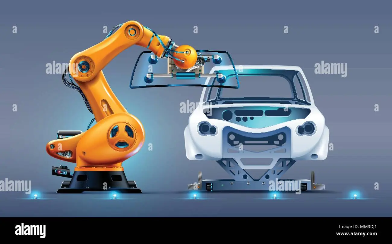 brazos roboticos haciendo ferraris - Cómo se usa la robótica en la industria automotriz