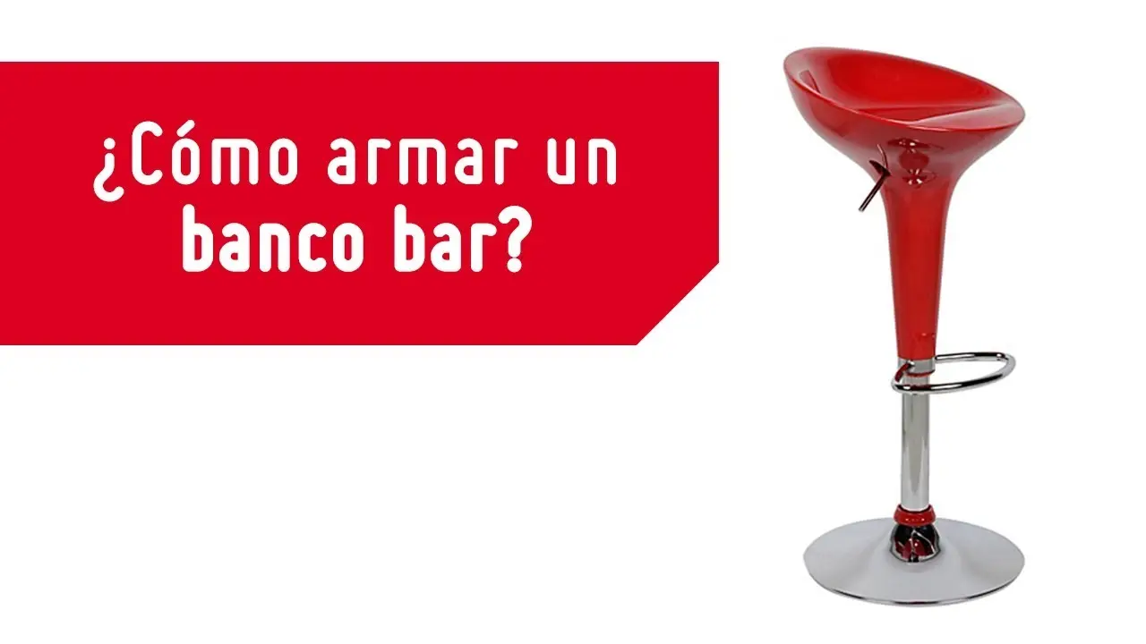 Cómo armar una silla de bar Ferrari - Cuánto debe medir una silla de bar como armar silla de bar ferrari - Cuánto debe medir una silla de bar