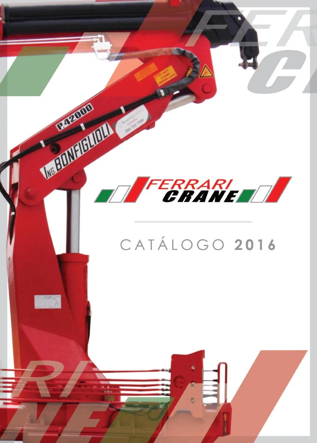 valvulas hidraulicas pluma arteiculada ferrari - Cuánto puede levantar un camion pluma