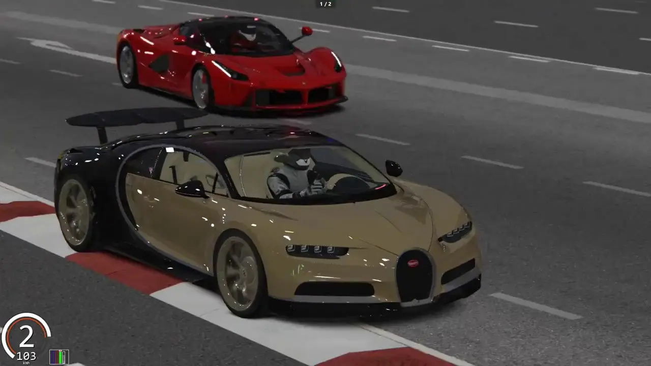 quiero ver una carrera del ferrari con un carro chiron - Cuánto vale el Bugatti Chiron 2023