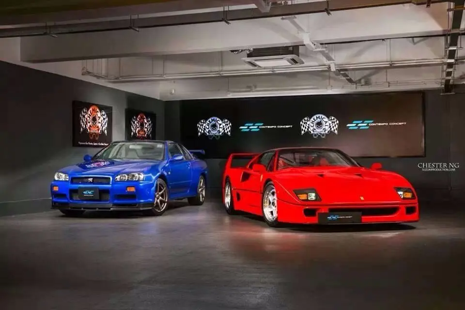 skyline r34 vs ferrari - Cuántos CV tiene el Skyline R34