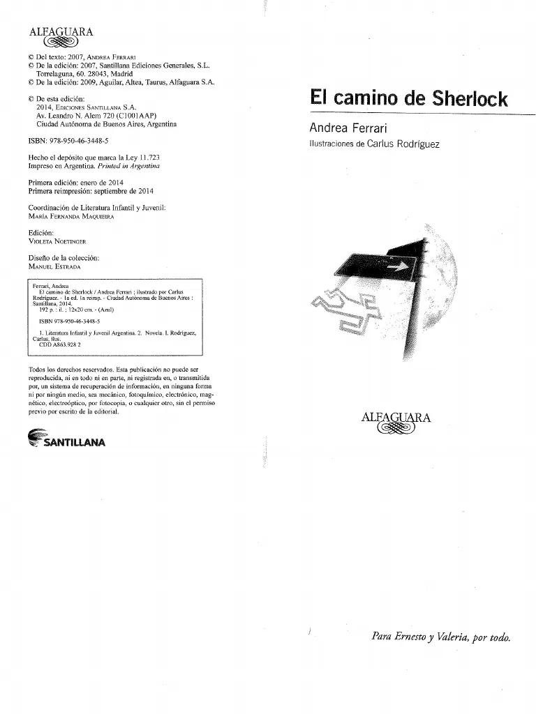 andrea ferrari el camino de sherlock scribd - Cuántos libros de las aventuras de Sherlock Holmes hay