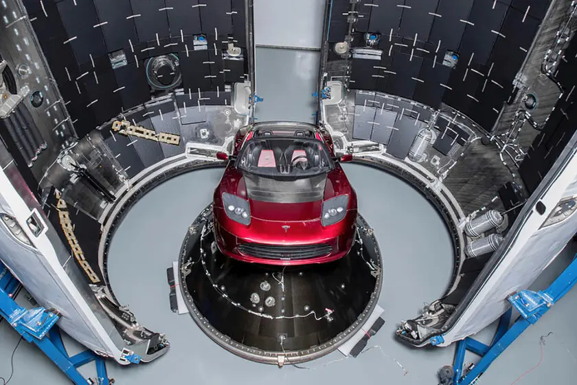 ferrari tesla roadster - Dónde está el coche de Elon Musk en el espacio
