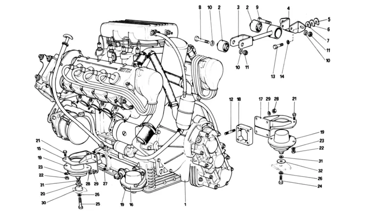ferrari engine parts - How many cc is a Ferrari engine