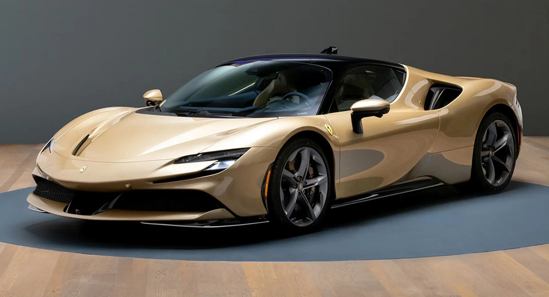 can they make a golden ferrari - How much is the gold super car