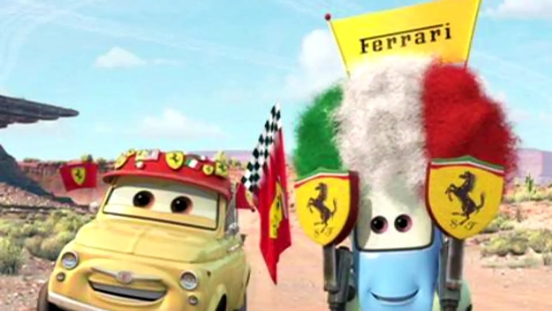 cars ferrari scene - Is there a Ferrari in the movie Cars