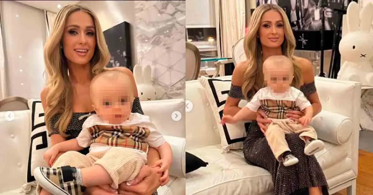 paris hilton ferrari - Por qué el hijo de Paris Hilton tiene la cabeza grande
