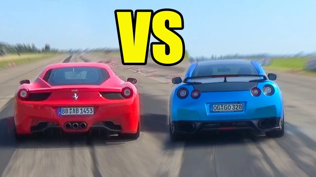 nissan gtr vs ferrari - Qué carro le gana al GTR