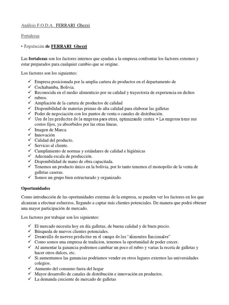 Análisis FODA de la empresa Ferrari - Qué es el análisis FODA de una empresa ejemplo analisis foda de empresa ferrari - Qué es el análisis FODA de una empresa ejemplo