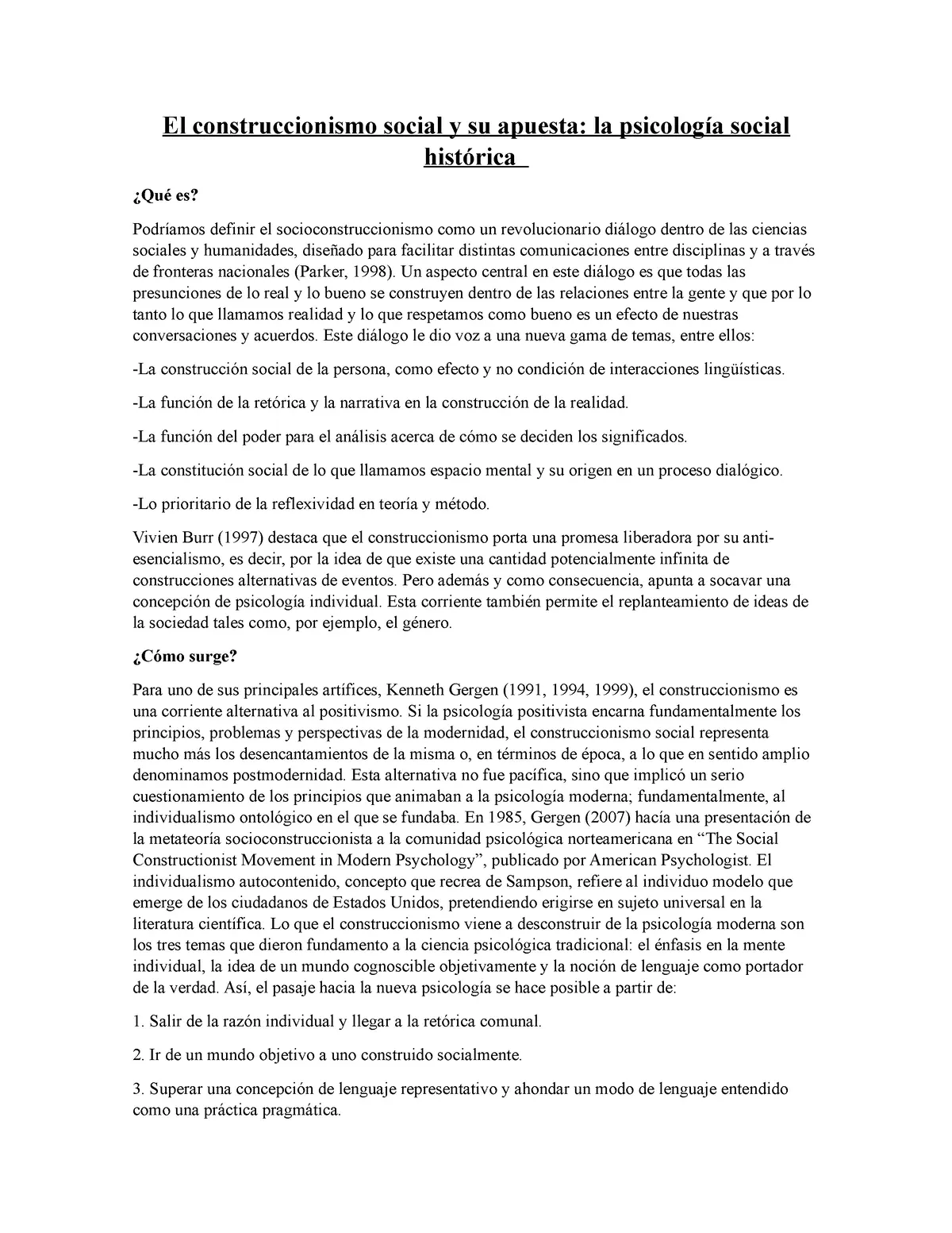 construccionismo social ferrari - Qué es el construccionismo en Trabajo social
