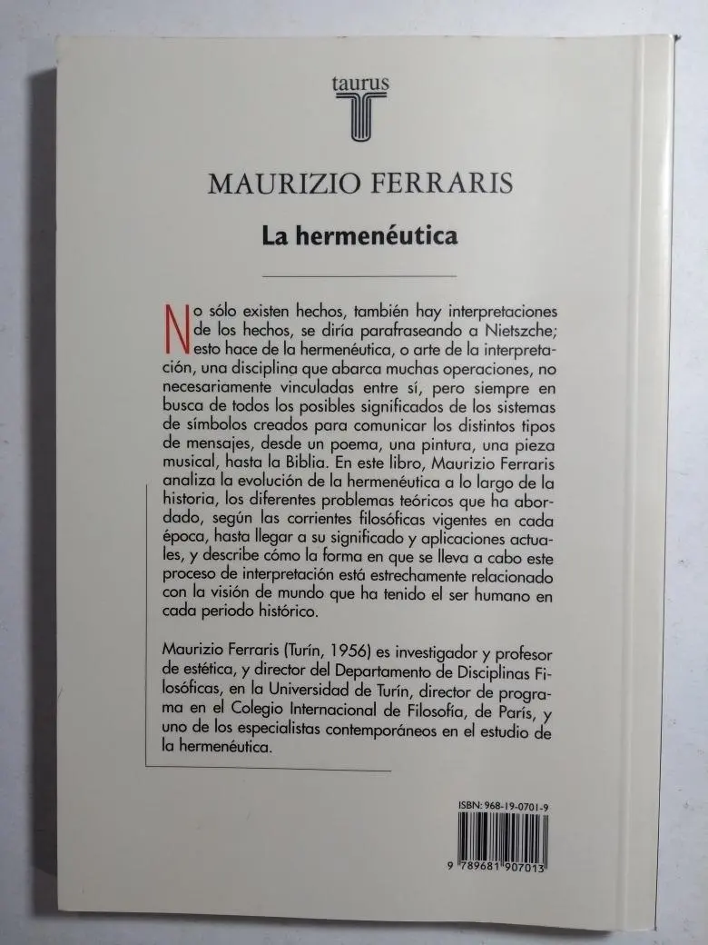 La hermenéutica escrita por Maurizio Ferraris - Qué es la hermenéutica crítica la hermenéutica escrita por maurizio ferraris - Qué es la hermenéutica crítica
