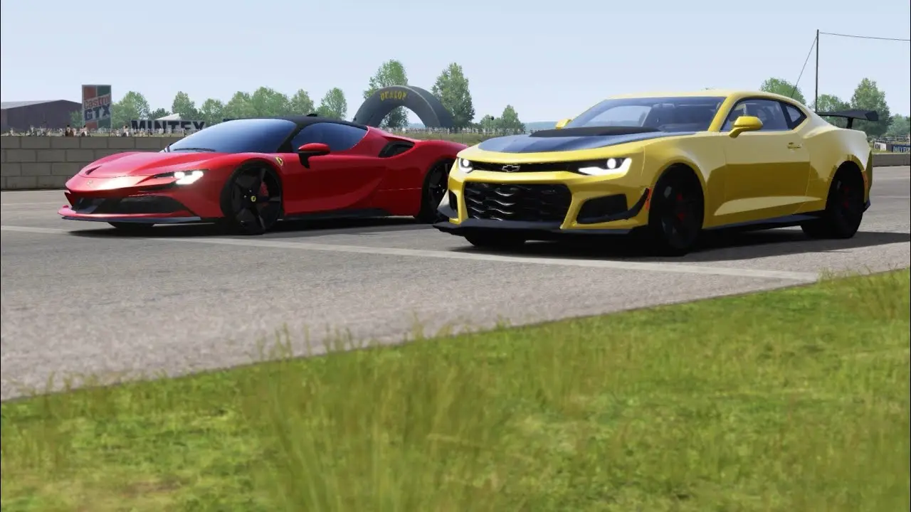 carreras de ferraris y camaros - Qué es más rápido un Chevrolet o un Camaro