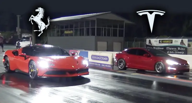 ferrari vs auto electrico - Qué es mejor un Ferrari o un Tesla