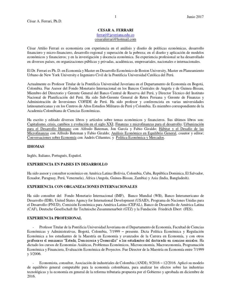 crecimiento precios e impuestos césar a ferrari ph.d - Qué factores pueden impedir el crecimiento de la economía colombiana