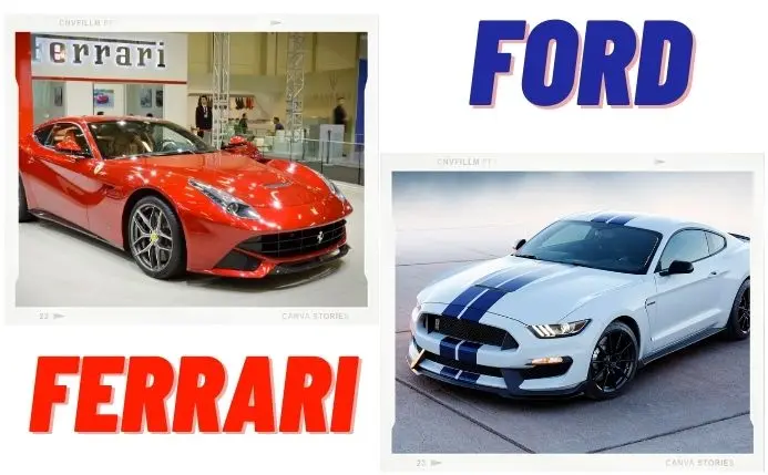 diferencencias entre ferrari y mustang - Qué tipo de auto son los Mustang