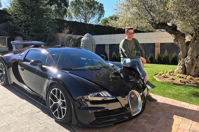 choque cristiano ronaldo ferrari - Quién chocó el Bugatti de Cristiano Ronaldo