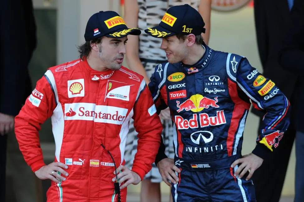 vettel alonso ferrari - Quién era el compañero de Alonso en Ferrari