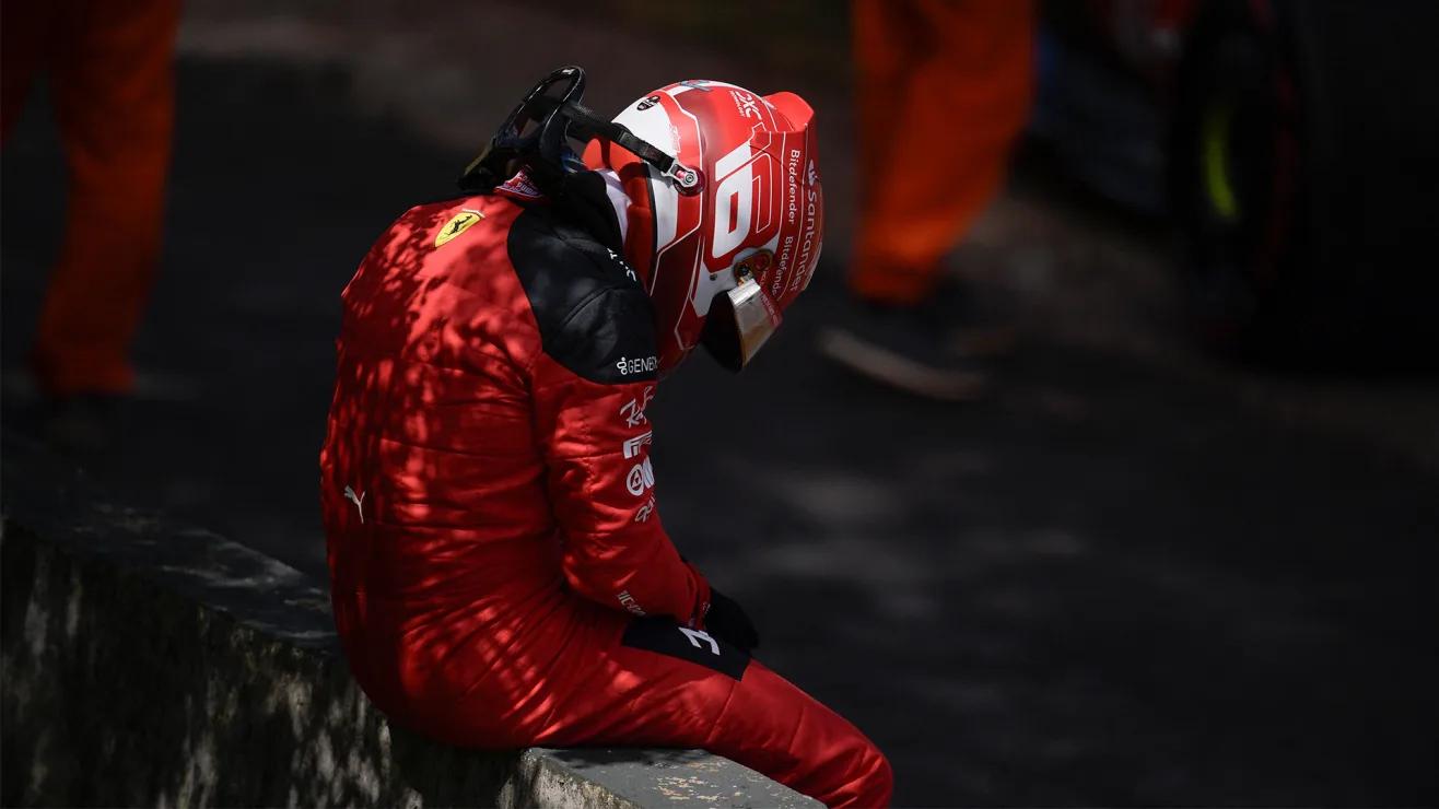 f1 news ferrari crash - What happened to Leclerc in Brazil 2023