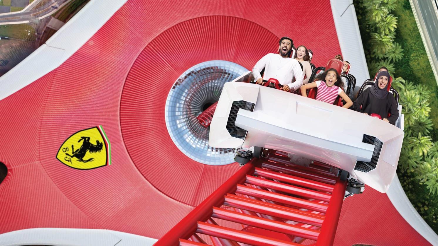 ferrari world abu dhabi g-force - What roller coaster has the most G force